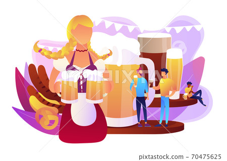 Beer fest concept vector illustration. 70475625