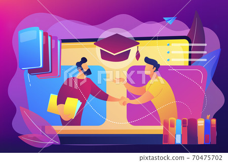 Online tutor concept vector illustration. - Stock Illustration ...