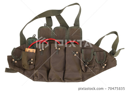 An explosive belt also called suicide belt or suicide vest An explosive belt also called suicide belt or suicide vest 70475835