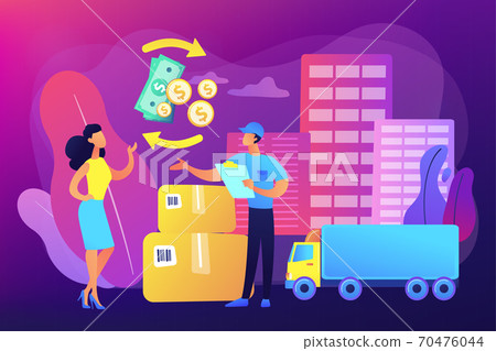 Express delivery service flat vector illustration Express delivery service flat vector illustration 70476044
