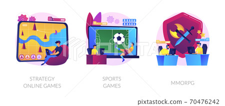 Computer games vector concept metaphors. Computer games vector concept metaphors. 70476242