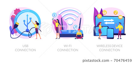 Remote connection vector concept metaphors. Remote connection vector concept metaphors. 70476459