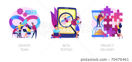 Agile project management vector concept metaphors 70476461