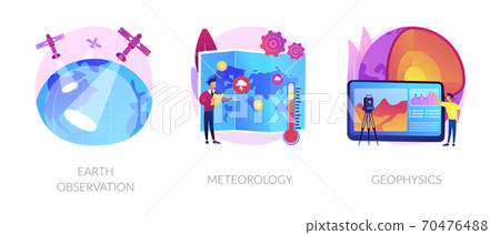 Planetary science abstract concept vector illustrations. 70476488