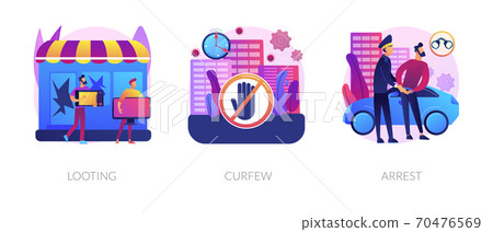 Public protest abstract concept vector illustrations. Public protest abstract concept vector illustrations. 70476569