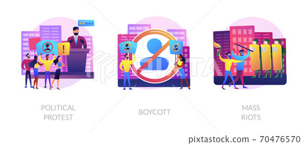 Public objection and disapproval abstract concept vector illustrations. Public objection and disapproval abstract concept vector illustrations. 70476570