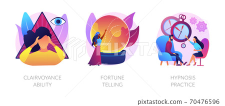 Alternative spiritual practices abstract concept vector illustrations. Alternative spiritual practices abstract concept vector illustrations. 70476596