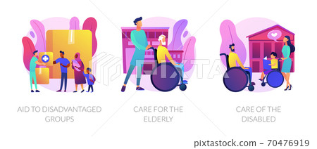 Social support for people in need abstract concept vector illustrations. Social support for people in need abstract concept vector illustrations. 70476919