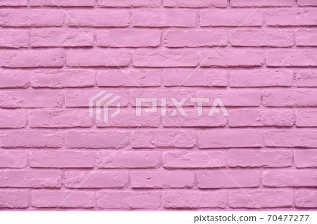 Pink-collar paint brick wall 70477277
