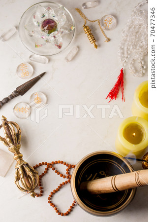Still Life Esoteric Tool, top view Still Life Esoteric Tool, top view 70477346