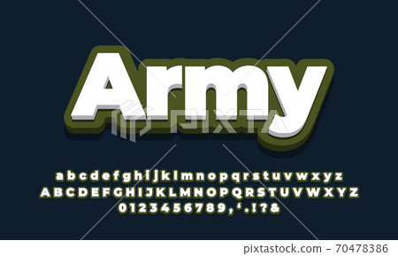 darkness green with white 3d  font effect or text styles design 70478386