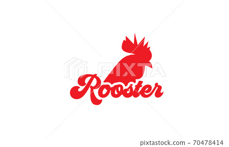 lettering rooster with head rooster logotype logo vector illustration design lettering rooster with head rooster logotype logo vector illustration design 70478414