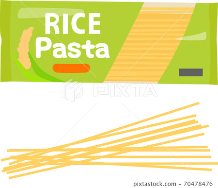 Rice pasta in a bag Rice pasta in a bag 70478476