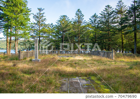 縣立赤城公園赤城大沼湖畔前赤城神社遺址初秋風光 縣立赤城公園赤城大沼湖畔前赤城神社遺址初秋風光 70479690