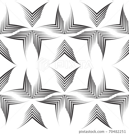 Seamless vector pattern of uneven lines drawn by a pen in the form of corners.Geometric pattern, texture for textiles or tiles, Stock Vector. 70482251