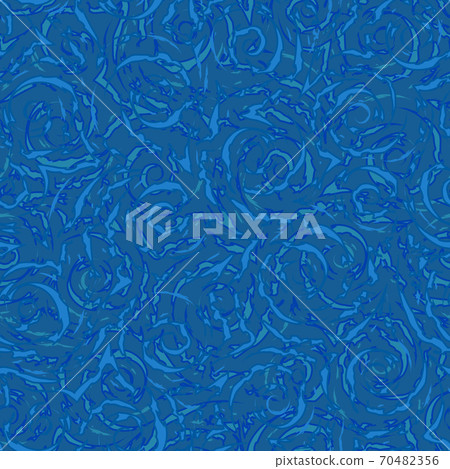 Blue seamless vector pattern of spirals with... - Stock Illustration ...