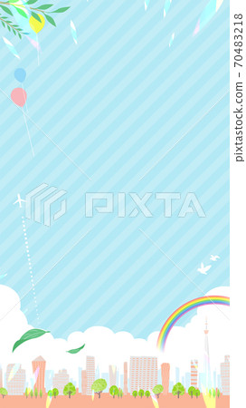 Townscape summer_en_rainbow city 16-9 vertical Townscape summer_en_rainbow city 16-9 vertical 70483218