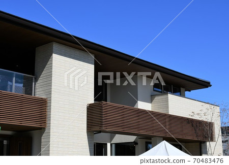 Residential area, detached house, new cityscape Residential area, detached house, new cityscape 70483476