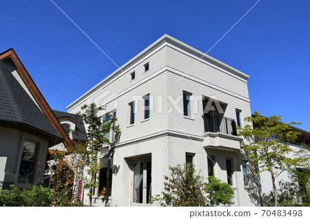 Residential area, detached house, new cityscape Residential area, detached house, new cityscape 70483498