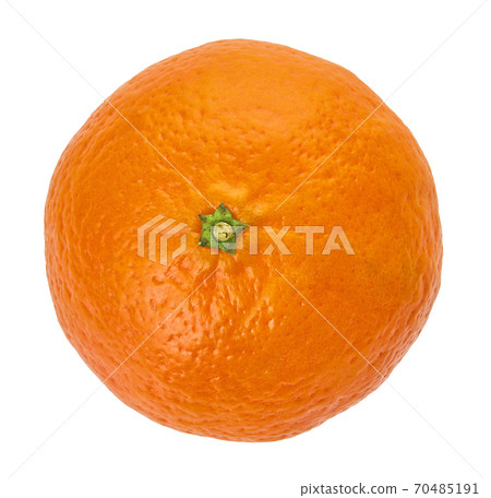 mandarin whole white isolated background mandarin whole white isolated background 70485191