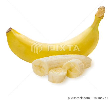 bananas on a white isolated background 70485245