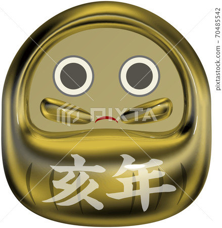 Year of the Pig Auspicious golden Dharma sealing wax-like mark with transparent background Year of the Pig Auspicious golden Dharma sealing wax-like mark with transparent background 70485542