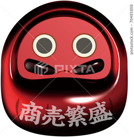 生意興隆，吉祥紅色佛法封蠟狀標記，透明背景 70485808
