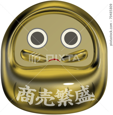 生意興隆,吉祥的金色佛法封蠟狀標記,透明背景 生意興隆,吉祥的金色佛法封蠟狀標記,透明背景 70485809