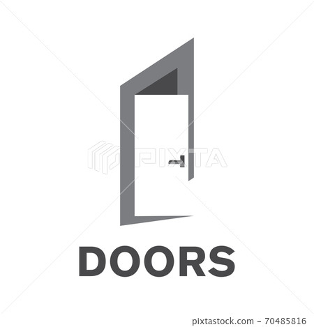 Vector logo of a door store, construction Vector logo of a door store, construction 70485816
