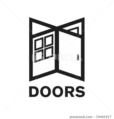 Vector logo of a door store, construction Vector logo of a door store, construction 70485817