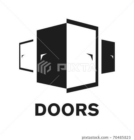 Vector logo of a door store, construction Vector logo of a door store, construction 70485823