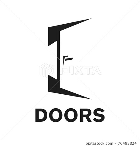 Vector logo of a door store, construction Vector logo of a door store, construction 70485824