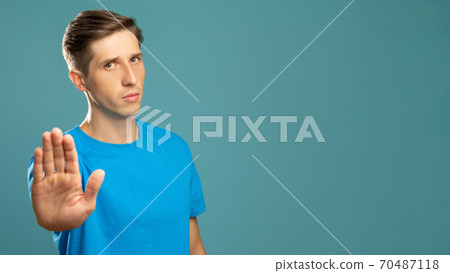 stay out refusal gesture keep distance forbidden stay out refusal gesture keep distance forbidden 70487118