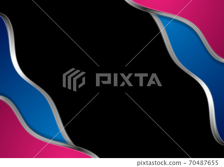 Abstract corporate metallic waves vector background Abstract corporate metallic waves vector background 70487655