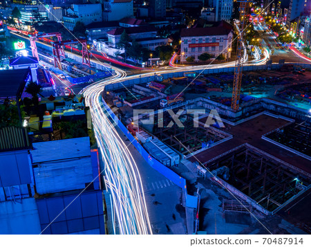 [Vietnam] Night view of Ho Chi Minh 70487914