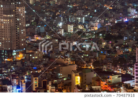 [Vietnam] Night view of Ho Chi Minh 70487918
