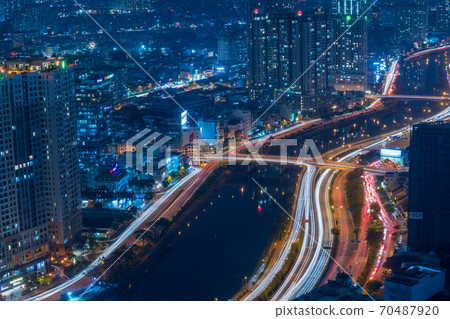 [Vietnam] Night view of Ho Chi Minh 70487920