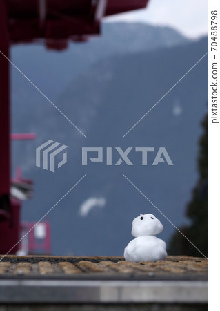 鳥取四個季節步行冬天小宮形車站 70488798