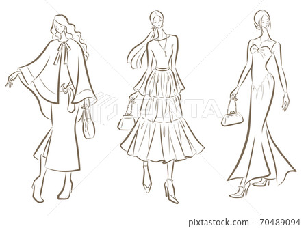 Women's fashion illustration 70489094