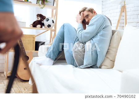 Son covers and hides from violence. Son covers and hides from violence. 70490102