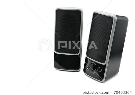 Speakers system on isolated background.Multimedia sound system 70493364