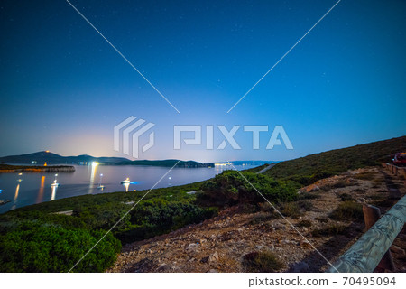 Starry night over Porto Conte bay Starry night over Porto Conte bay 70495094