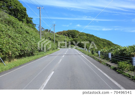 Shakotan Peninsula mountain road Shakotan Peninsula mountain road 70496541