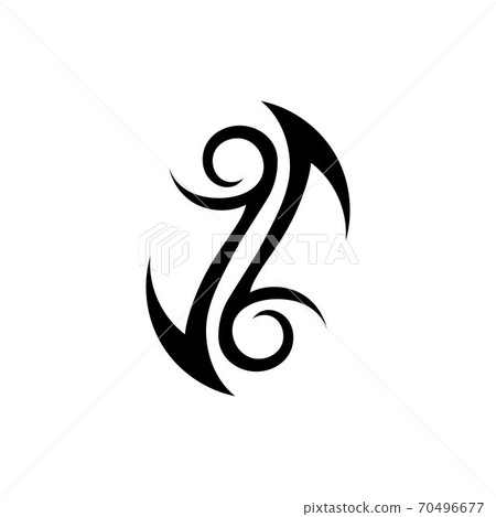 tribal flame vector symbol image template 70496677