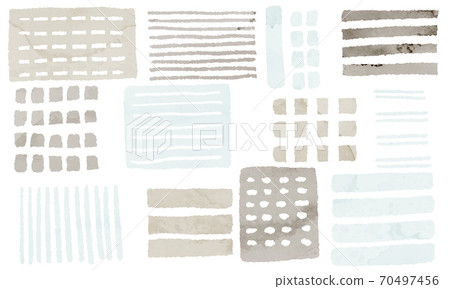 Scandinavian style hand-drawn illustration material 70497456