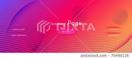 Colorful Fluid Shape. Flow Abstract Design. Curve  70498126