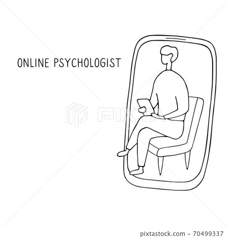 Online psychotherapy practice. Remote Online psychotherapy practice. Remote 70499337