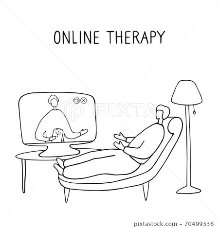 Man lies on couch and pours out his soul to 70499338