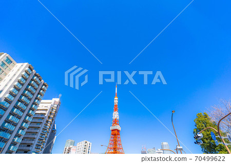 Tokyo Tower seen from Shiba Park [Tokyo] 70499622