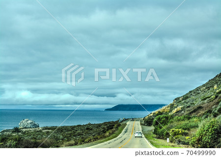 Overcast sky over Pacific Coast Highway 70499990